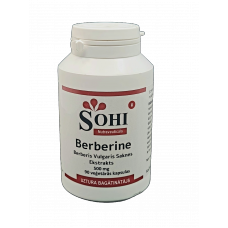 SOHI uztura bagātinātājs Berberine (berberīns) 500mg, 90 kaps.